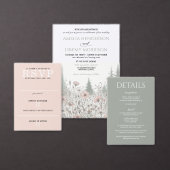 Forest Meadow Wedding Uitnodigingen Wikkel (Personaliseer de collectie van deze zelfstandige maker.)