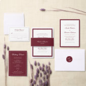Éventail Programme de mariage classique à l'écriture profon (Personnalisez la collection de ce créateur indépendant.)