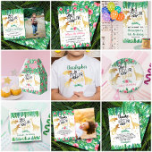 Sachets En Papier Quatre Dinosaures Filles sauvages 4e fête d'annive