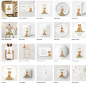 Décoration En Céramique Wildlife Animal Fox Flower two sided