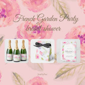 Editable French Garden Bridal Shower Invitation