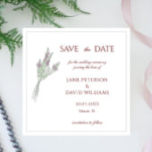 Faire-part de mariage Lavande simple et élégant