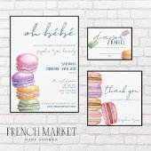 Carte De Placement Marché français - Macarons - Brochures - Brochure