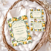 Serviette En Papier Fresh Citrus Floral Baby Shower