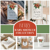 Invitation Rustic Fruit Strawberry Berry Sweet Baby Shower