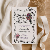 Invitation Whimsical Hand Drawn Bridal Shower 