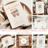 Ze is vers van de markt bruidsmeisjesfeest papieren bordje