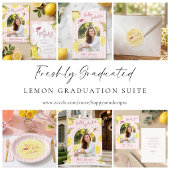Étiquette Lemon Graduation Return Address Label