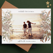 Retourner l'adresse Étiquette Fleurs de Noël Table