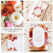 Invitation MAX Bold Fuchsia & Cobalt Floral Arched Mariage