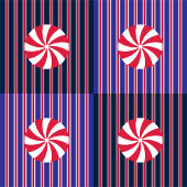 Ballotins Fun and Fancy Red White & Blue Pepperment Popcorn