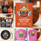 T-shirt Fun Birthday Boy with Basketball Theme