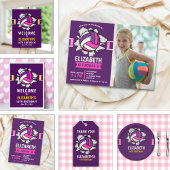 Serviette En Papier Fun Volleyball Birthday Girl