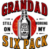 Poster Funny Grandpa Six Pack - Bière Fête des pèr