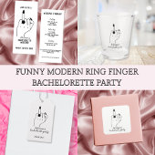 Invitation Funny Ring Doigt Bachelorette Week-end Itinéraire