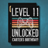 Niveau 11 Gepersonaliseerd 11e verjaardag Papieren Bordje