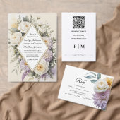 Monogram Floral Minimalistic Wedding Sticker (Personnalisez la collection de ce créateur indépendant. )