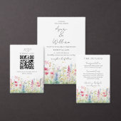 Tuin Bloem Aquarel Moderne Foto Huwelijk Save The Date (Personaliseer de collectie van deze zelfstandige maker.)