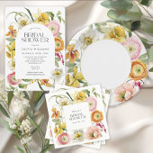 Invitation Spring Garden Bright Floral Bridal Shower 