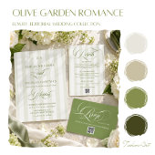 Carte D'accompagnement Détails du code QR de mariage rayé vert