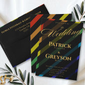 Gay Men Wedding Elegant Rainbow