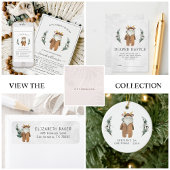 Serviette En Papier Petit Baby shower de Noël Reindeer Personnalisé