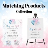 Serviette En Papier Genre révéler la fête garçon fille bleu rose parti