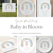 Botanical Gender Reveal Invitation Kaart