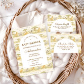 Invitation Gentle Safari Animals  Baby Shower