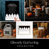 Ghost Pattern Halloween Papieren Bekers