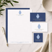 Ginger Jar Pottery Logo Designer Donkerblauw Visitekaartje