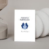 Banderoles Bleu Ginger Pottery Logo Designer Blanc/Bleu