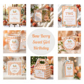 Invitation anniversaire garçon deux douce gingham 
