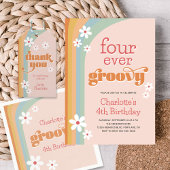 Serviette En Papier Super White Daisies Fille 4e anniversaire