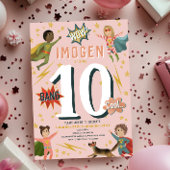 Couverture Polaire Filles Cool Pink Superhero Enfants