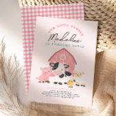 Invitation d'anniversaire de la ferme pour filles