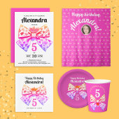 Tenture Fun Coquette Orange Red Bow Motif photo fond