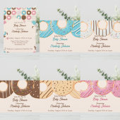 Invitation Baby Shower Pink Donut Delight