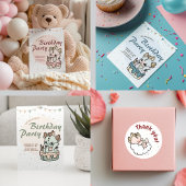 Serviette En Papier Pastel Gray Blue Cake Baby Dragon