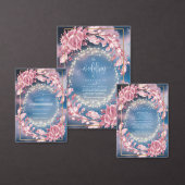 Invitation Fleurs Roses Et Étincelles Géantes Sauvegardez La (Personnalisez la collection de ce créateur indépendant.)