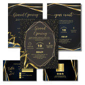 Signe De Table Code QR de lien d'avis Google Or Noir pour Entrepr