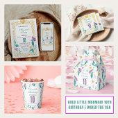 Gold Little Mermaid 10th Birthday | Under the Sea Bedankdoosjes