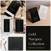 Carte Publicitaire Gold Marquee | Tarification ou services