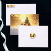 Aimant Arbre de Noël Arbre d'or Magnat de vacances