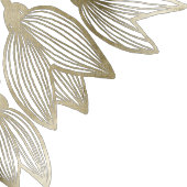 Serviette En Papier Flores de tulipe d'or | Mariage personnalisé