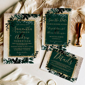 Étiquette Rose Gold typographie florale noir chic mariage