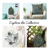 Golden Blossom Wrapping Paper Flat Sheet Set van 3