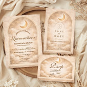 Save The Date Golden Constellation Quinceañera