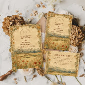 Save The Date Golden Meadow Mountain Wedding