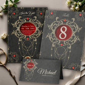 Menu Des moments dorés d'amour.